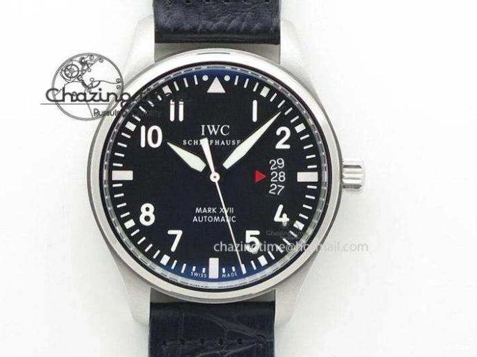 MIROTIME 0428 MoistureWicking Portofino Automatic RG IW356522 FKF 1:1 Best Edition Blue Dial on Black Croco Strap A 7109